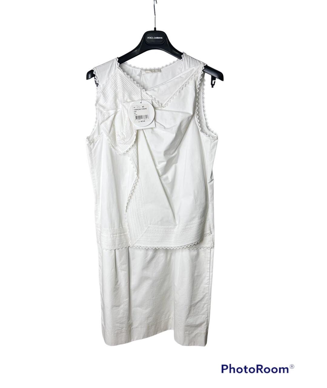 CHLOE Белое повседневное платье, фото 8