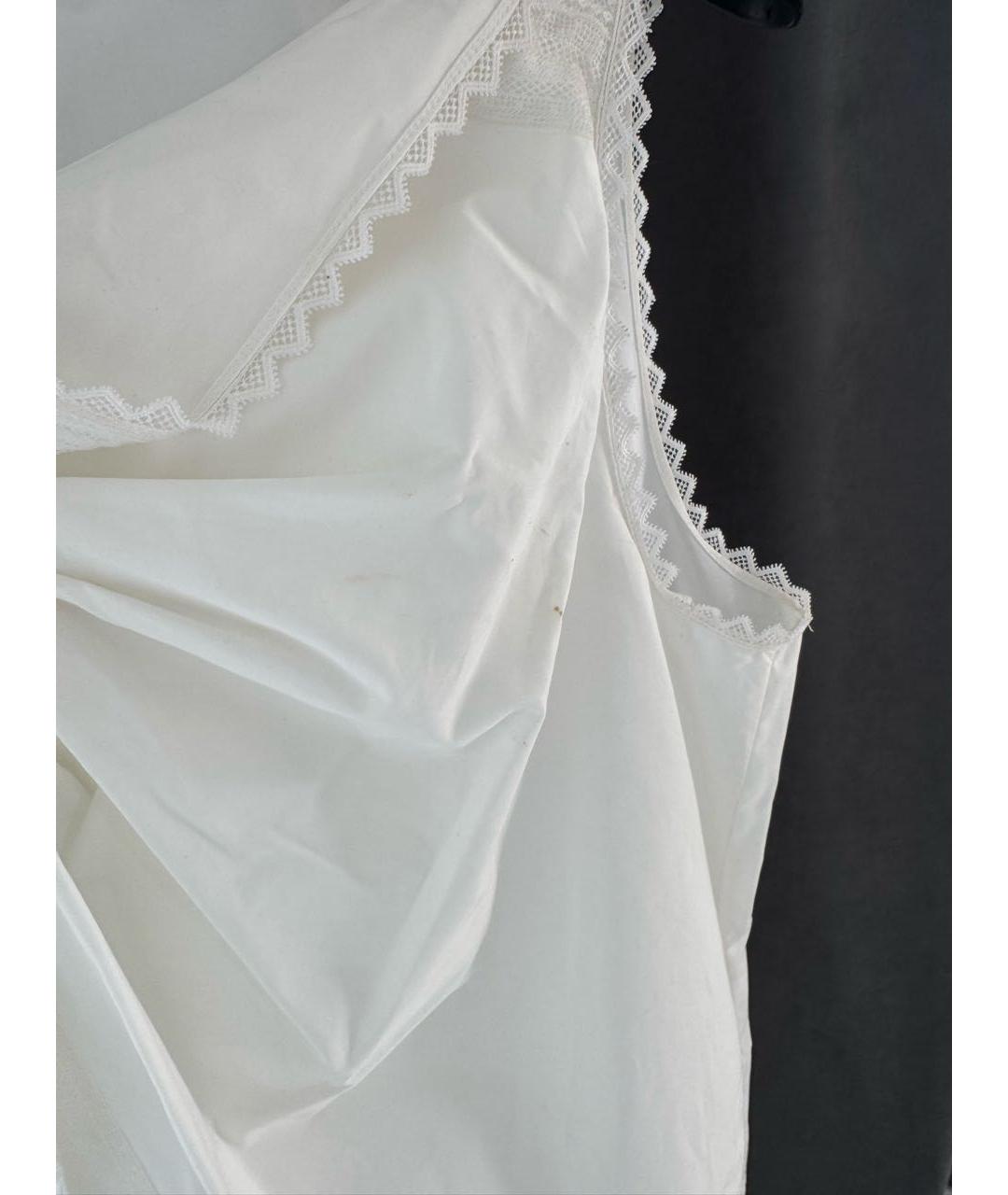 CHLOE Белое хлопковое повседневное платье, фото 3