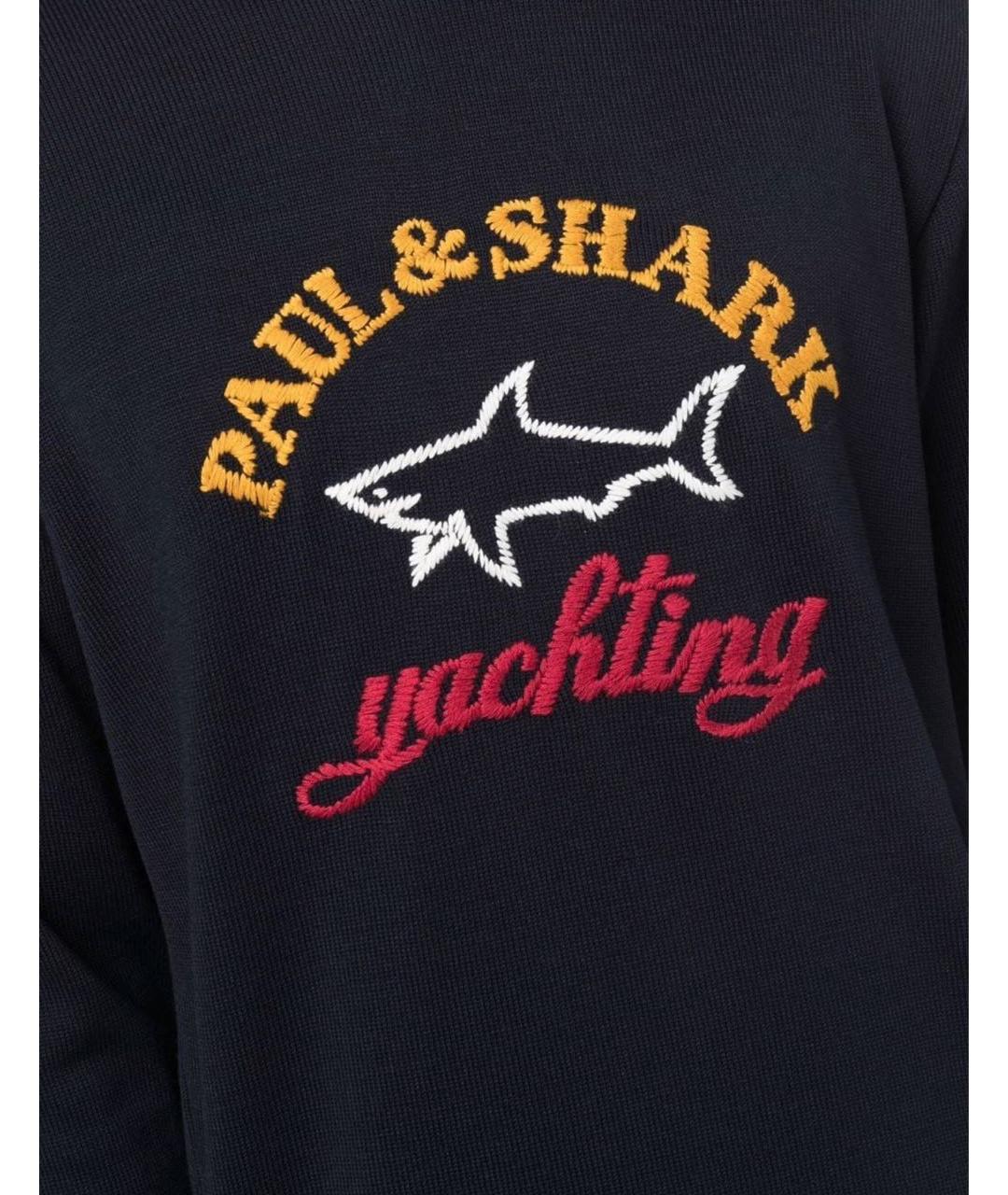 PAUL & SHARK Темно-синий шерстяной джемпер / свитер, фото 6