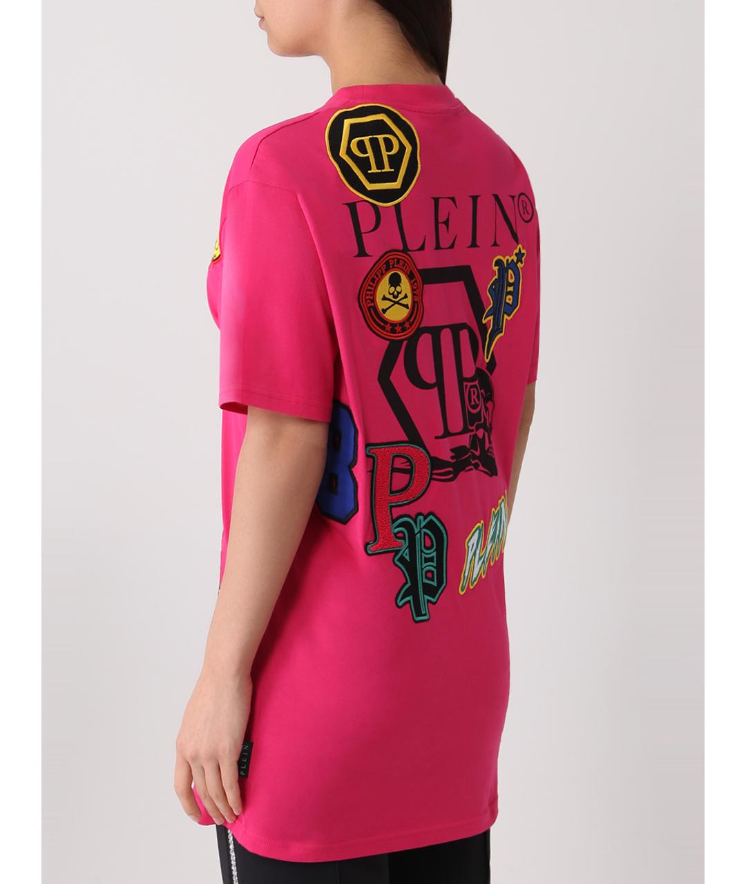 PHILIPP PLEIN Розовая футболка, фото 3