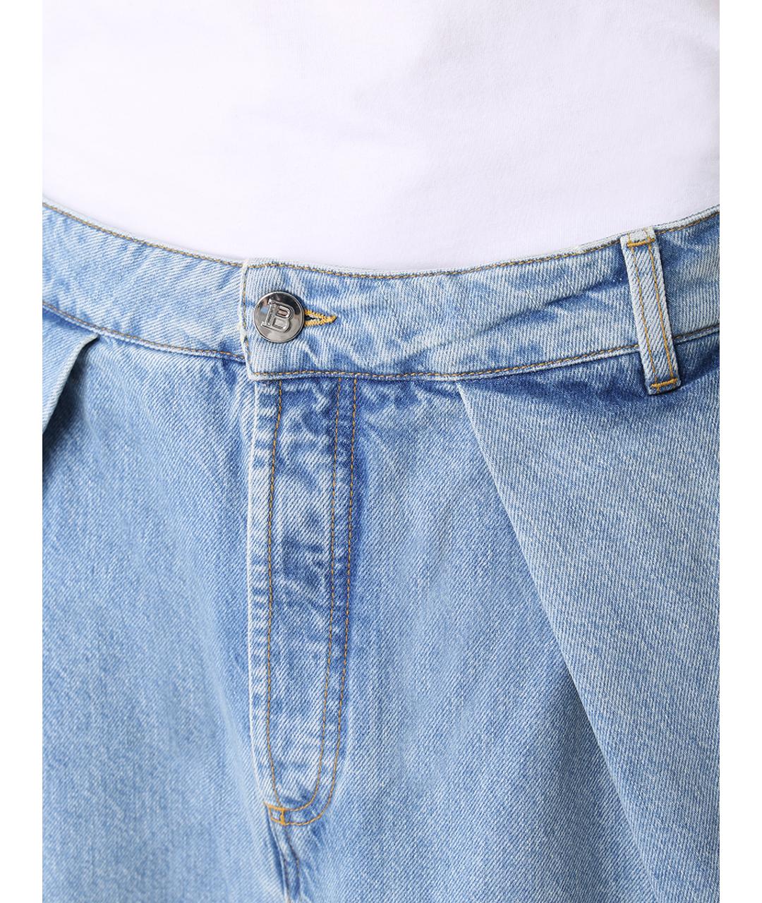 BALMAIN Голубые прямые джинсы, фото 5
