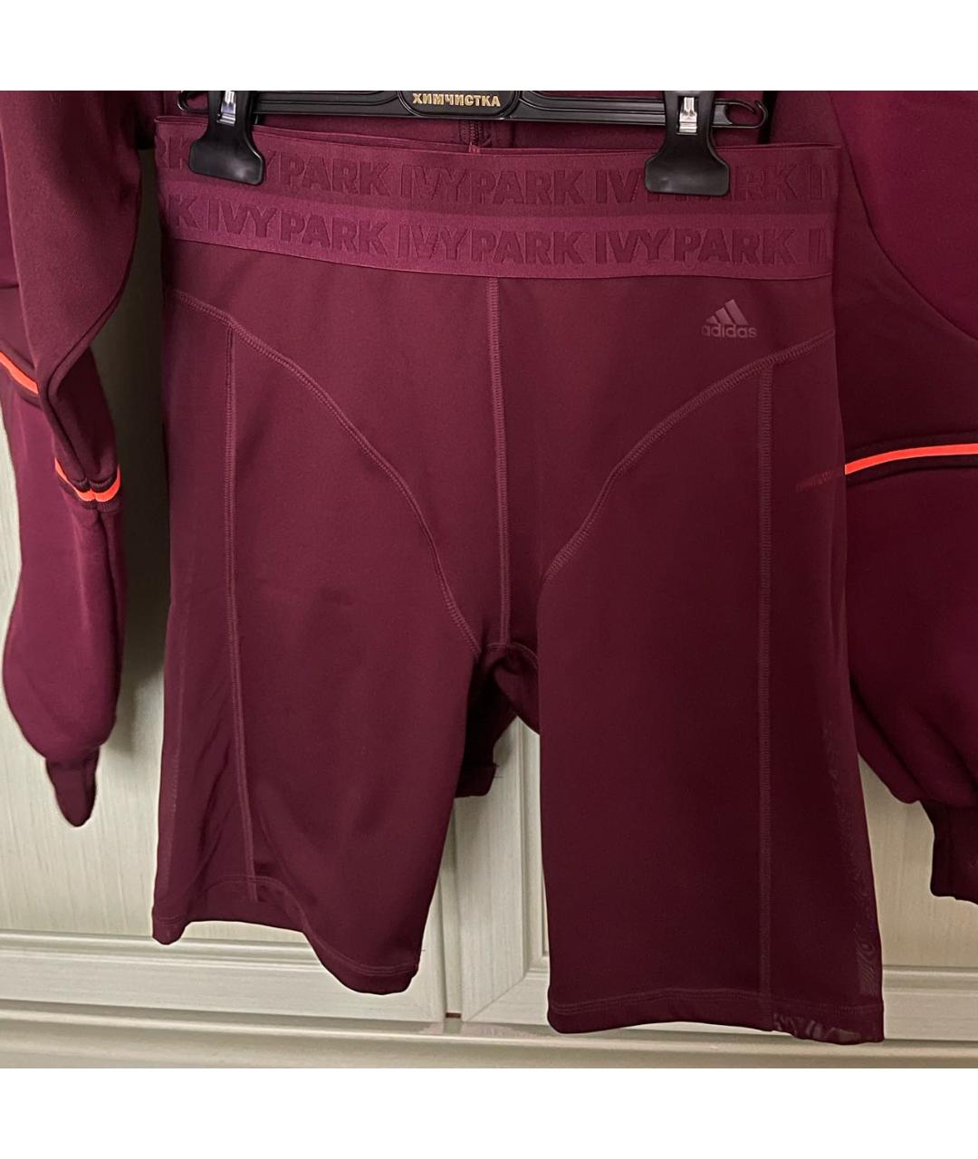 ADIDAS Бордовые спортивные брюки и шорты, фото 4