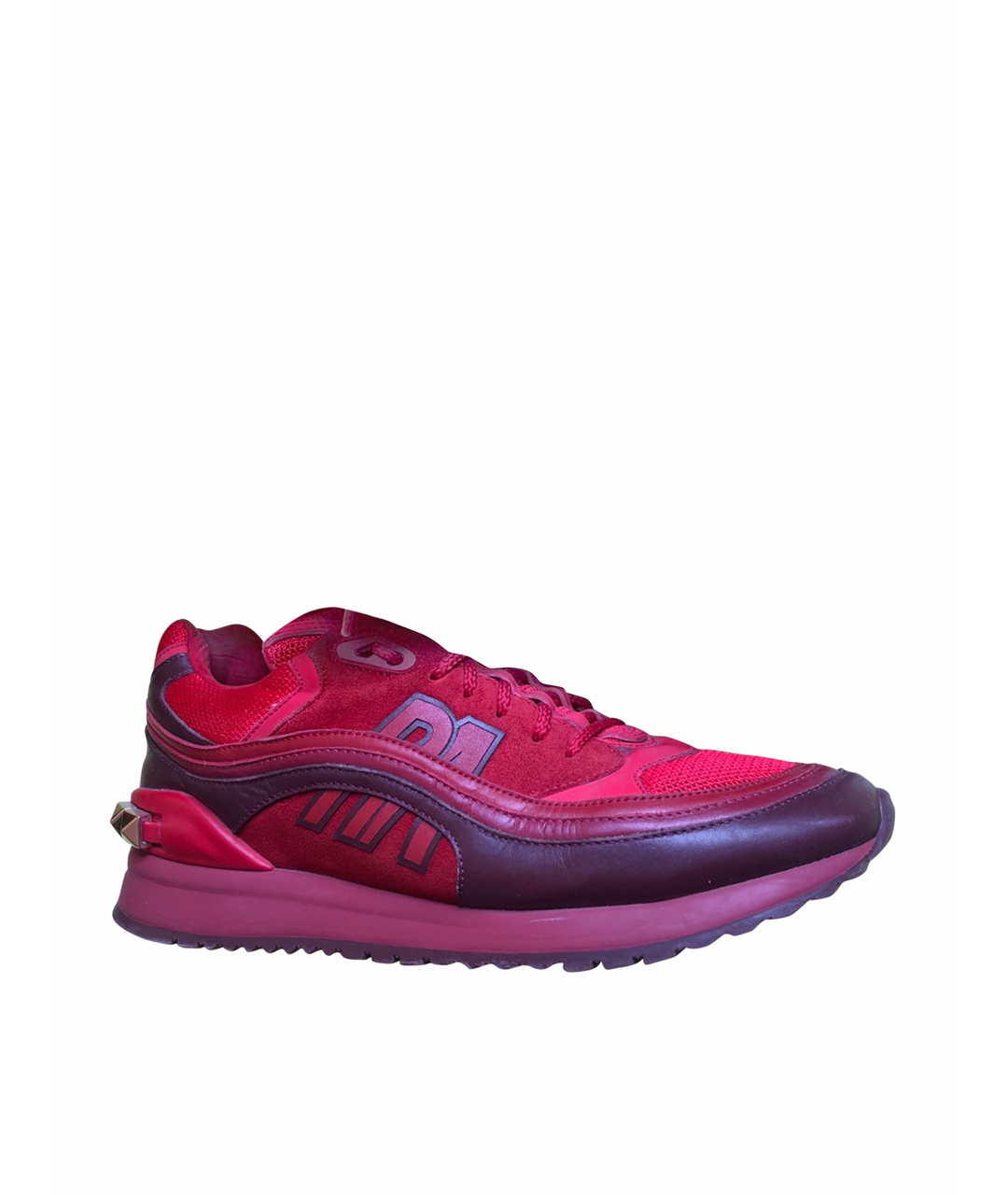 RED VALENTINO Красные текстильные кроссовки, фото 1