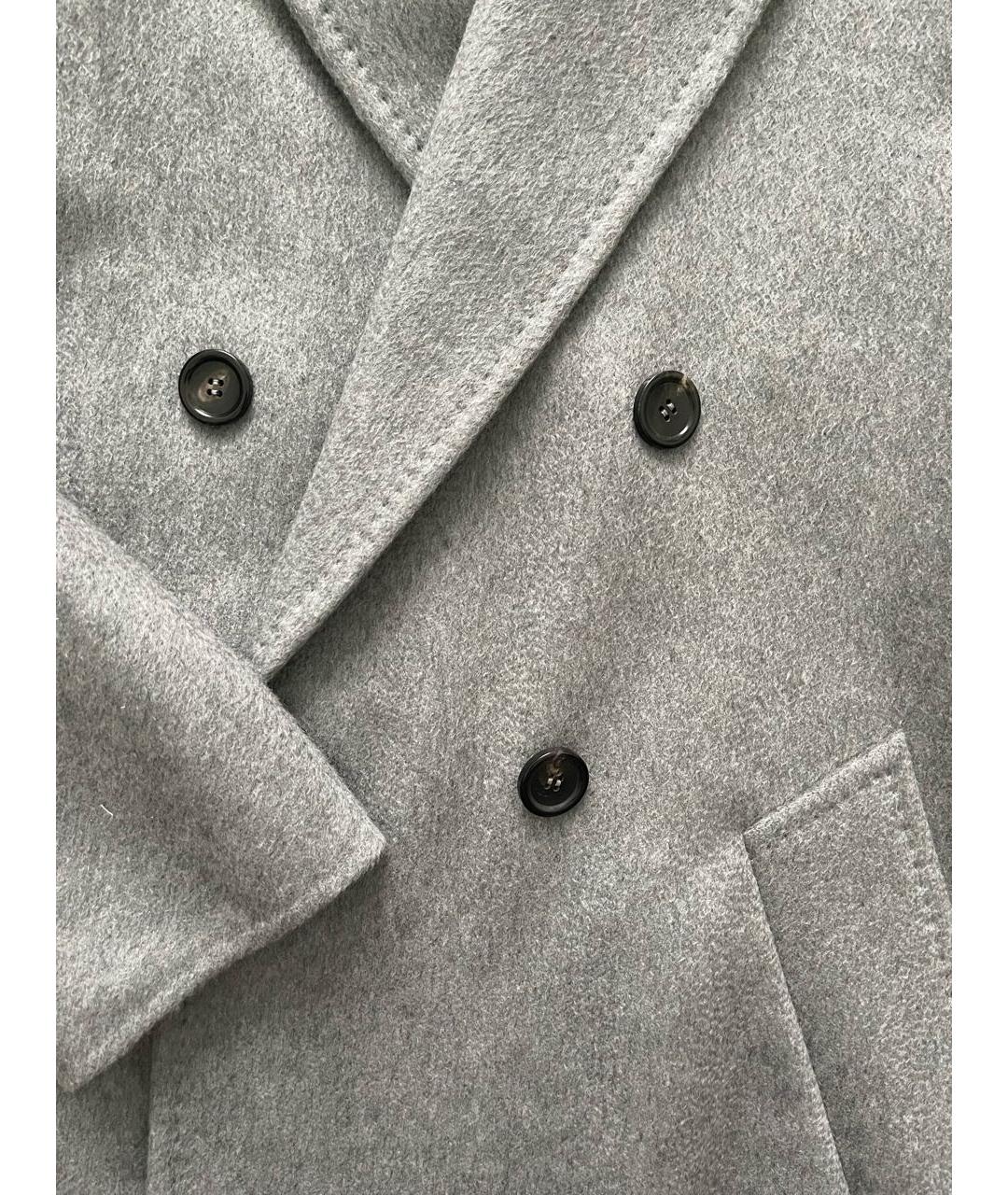 MAX MARA Серое кашемировое пальто, фото 5
