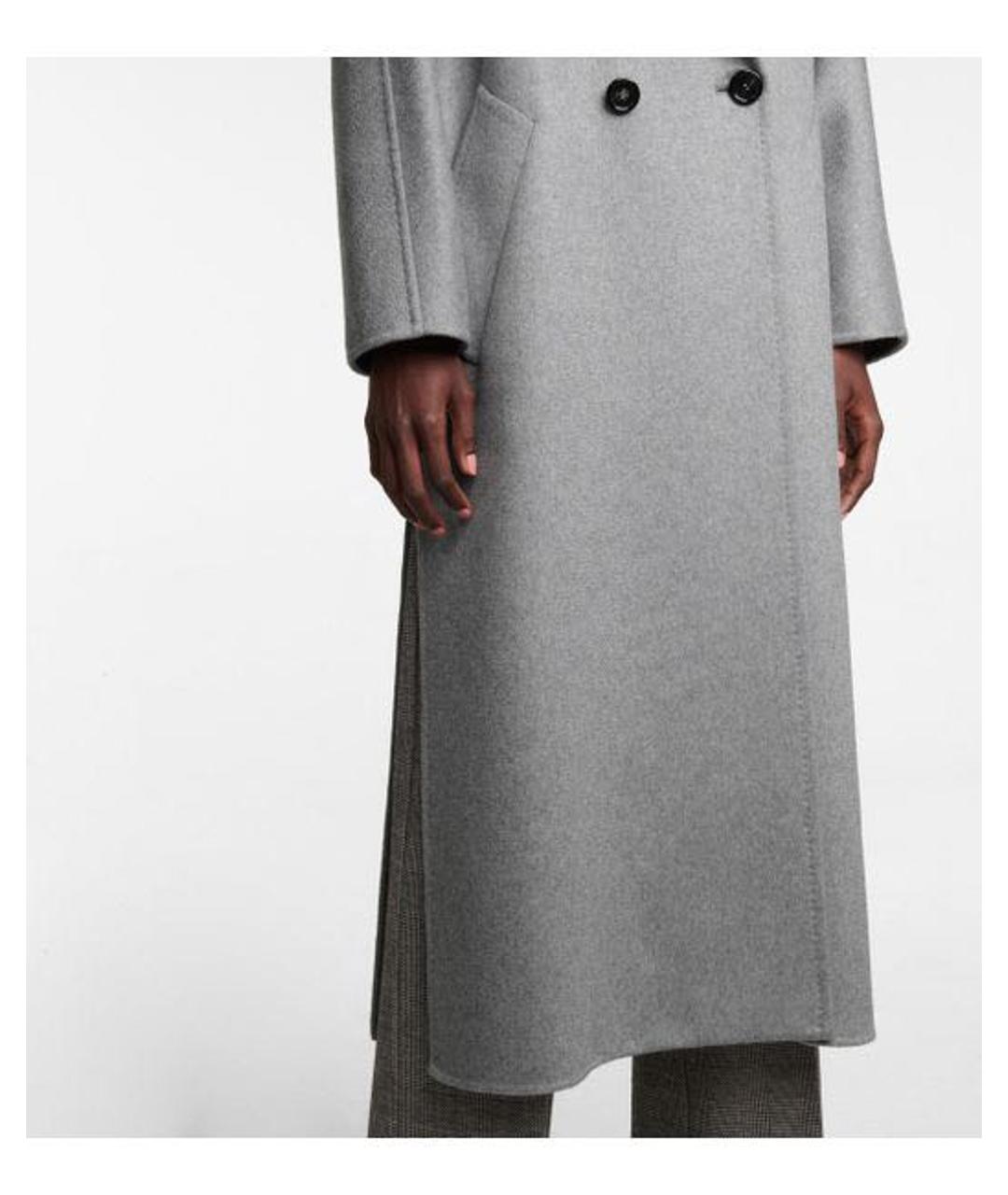 MAX MARA Серое кашемировое пальто, фото 3