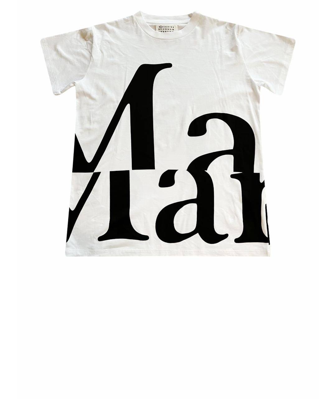 MAISON MARGIELA Белая хлопковая футболка, фото 1