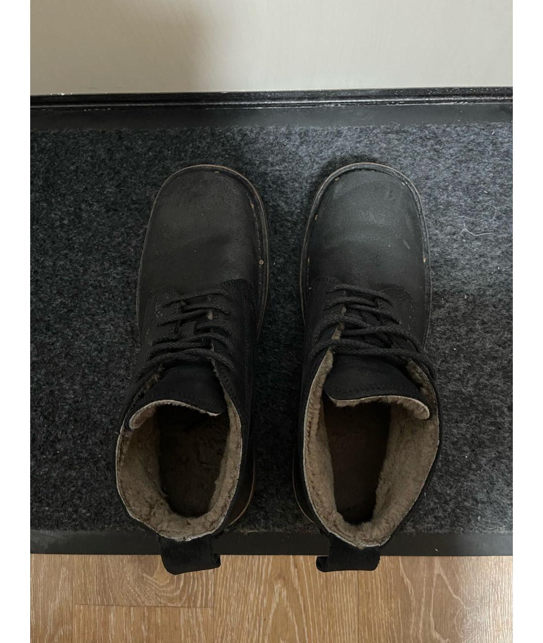 moma Черные кожаные высокие ботинки, фото 3