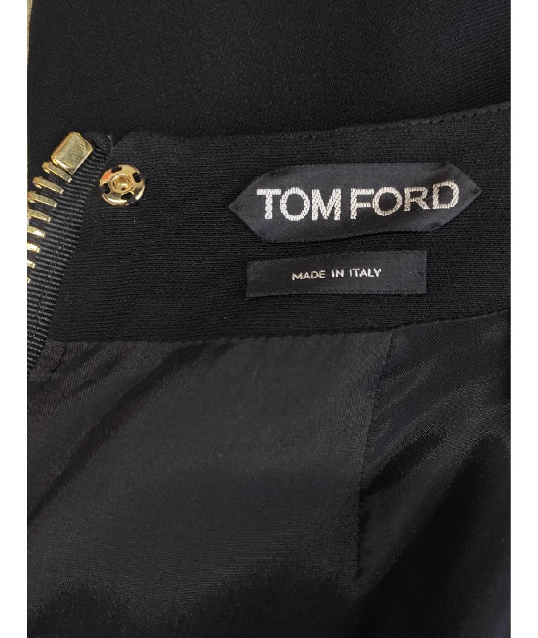 TOM FORD Черный вискозный костюм с юбками, фото 5