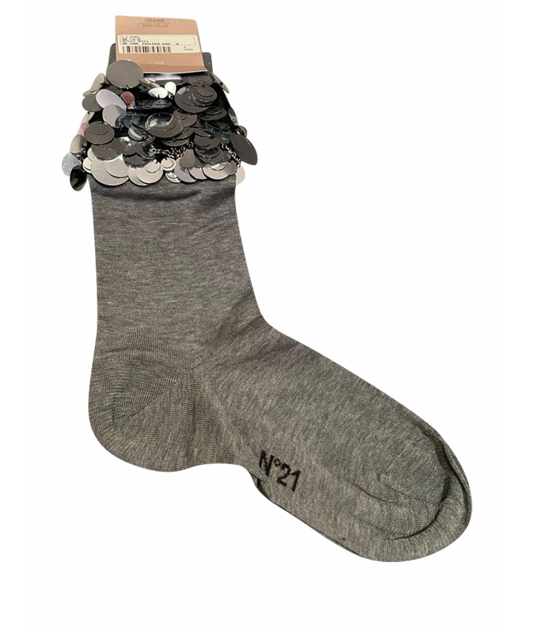 NO. 21 Серые носки, чулки и колготы, фото 1