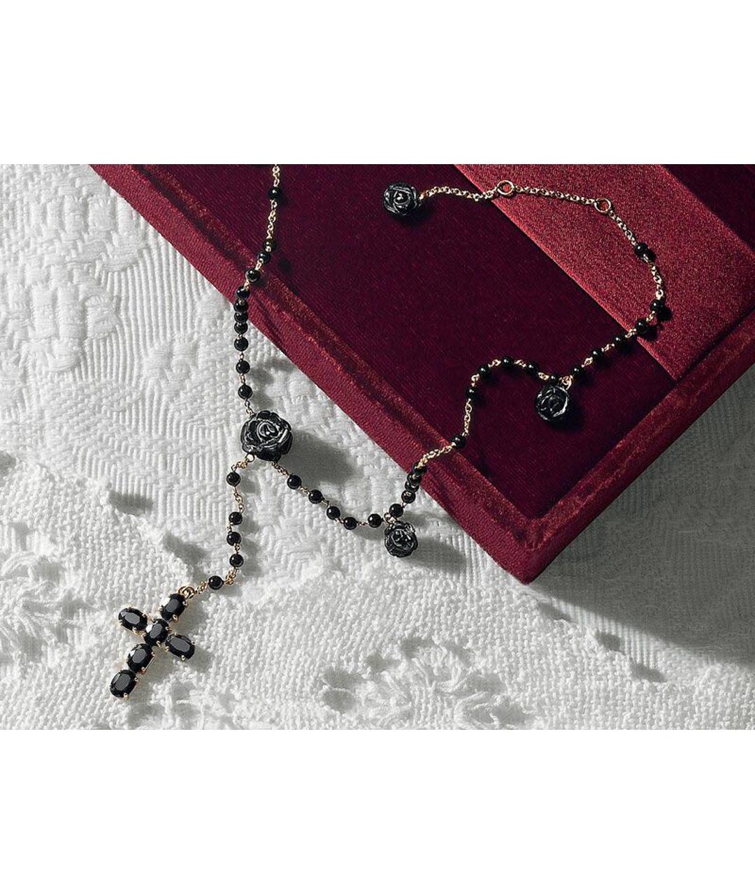 DOLCE&GABBANA Черный комплект из желтого золота, фото 5