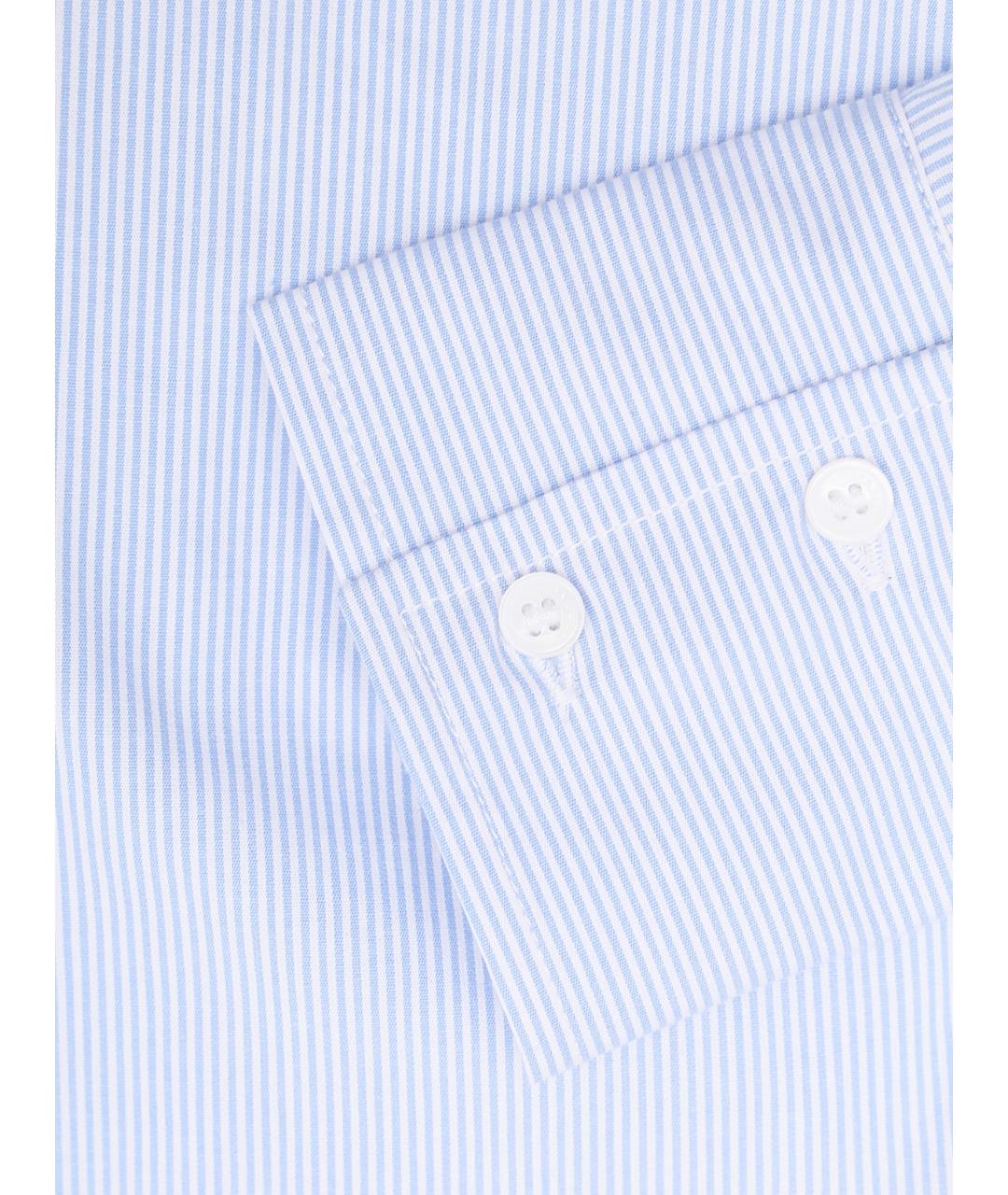 MAX&CO Голубая хлопко-эластановая рубашка, фото 4