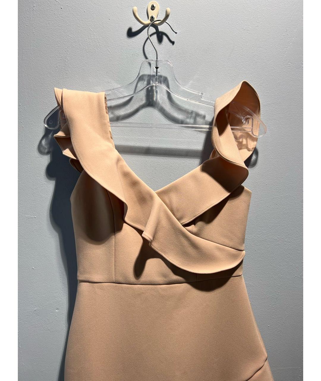 BCBG MAXAZRIA Бежевое полиэстеровое вечернее платье, фото 4