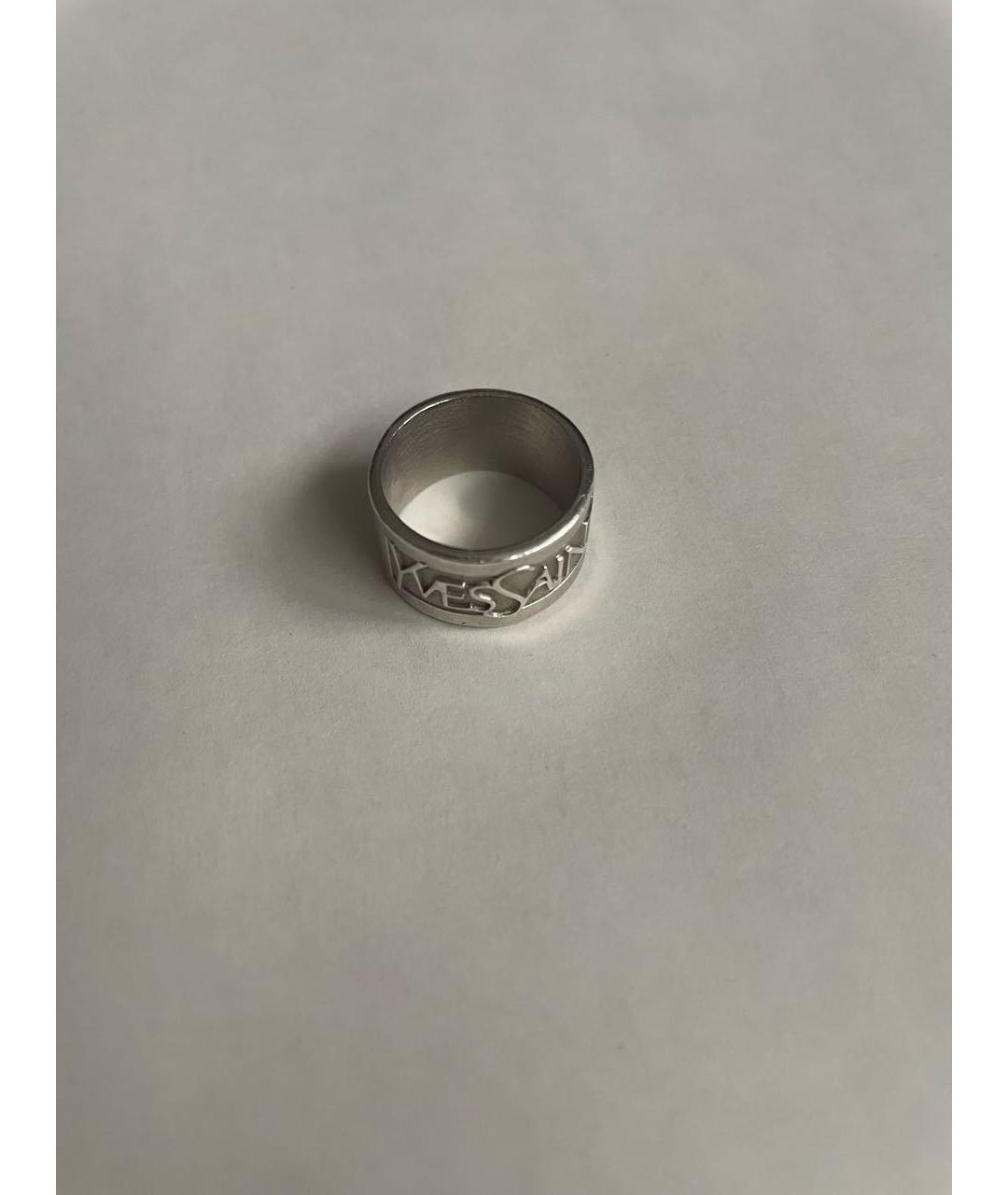 SAINT LAURENT Серебряное серебряное кольцо, фото 4