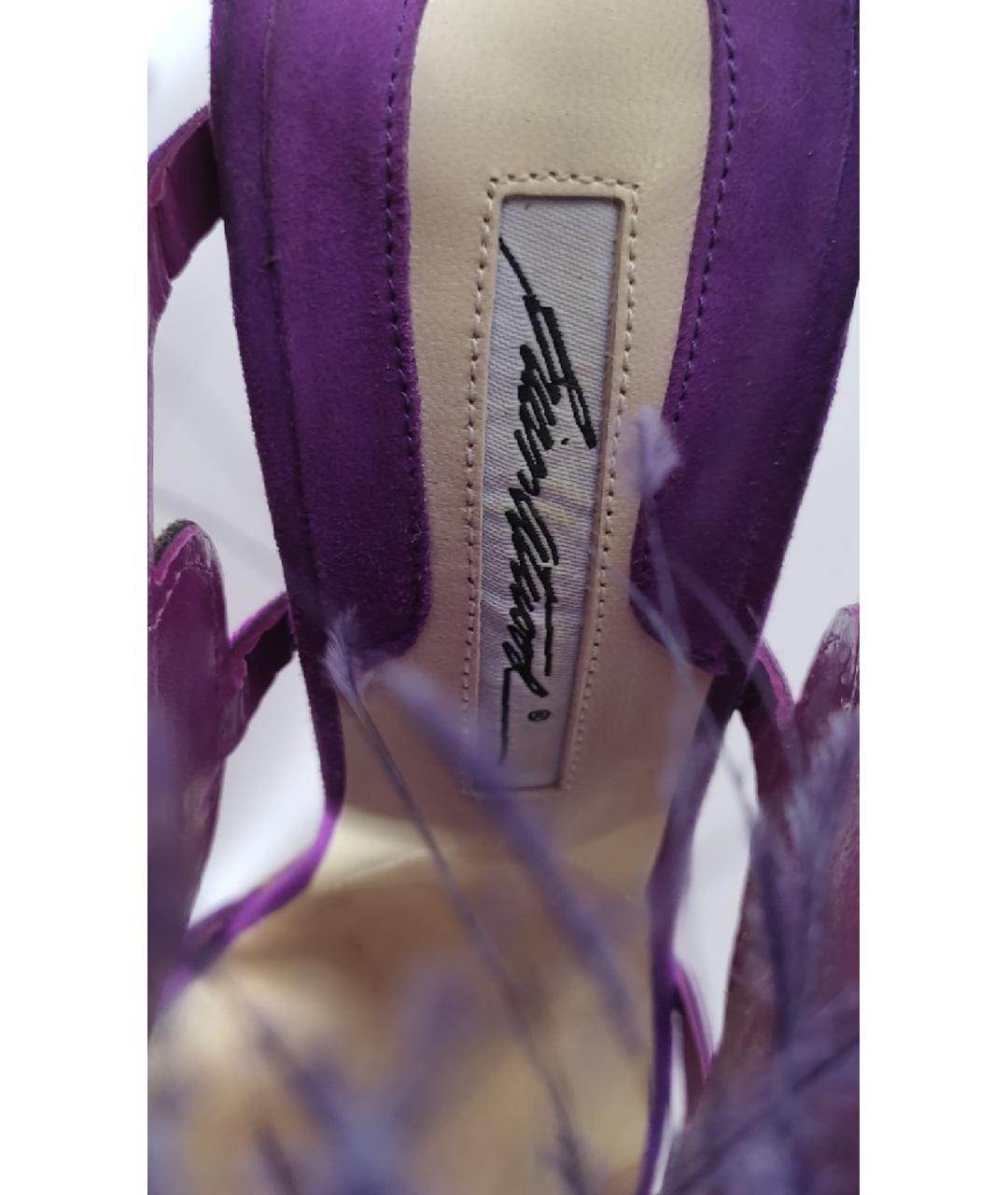BRIAN ATWOOD Фиолетовые замшевые босоножки, фото 8