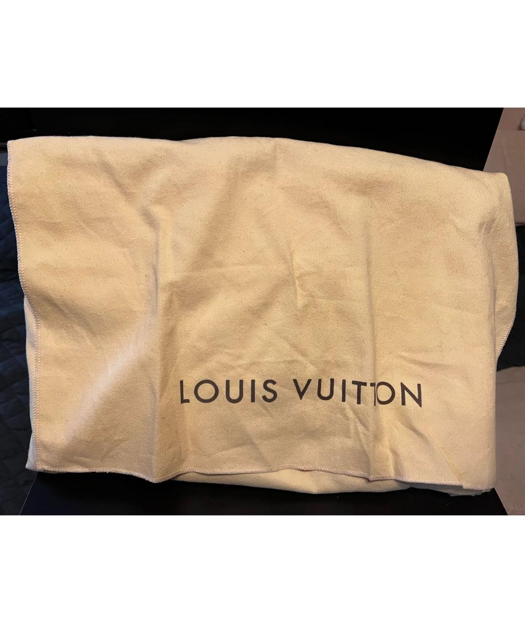 LOUIS VUITTON PRE-OWNED Коричневая кожаная сумка тоут, фото 8