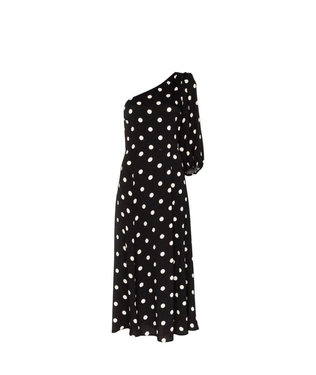 REFORMATION Черное хлопко-эластановое повседневное платье, фото 1
