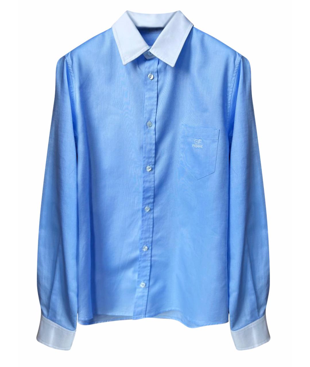 GIANFRANCO FERRE Голубая хлопковая детская рубашка, фото 1