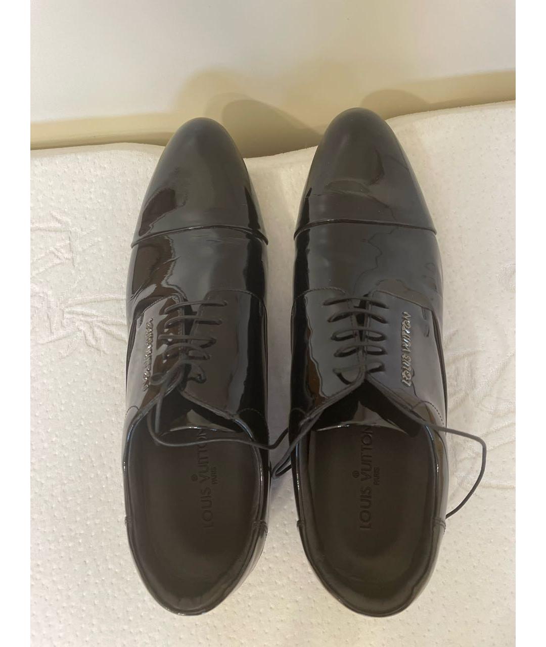 LOUIS VUITTON PRE-OWNED Черные туфли из лакированной кожи, фото 3