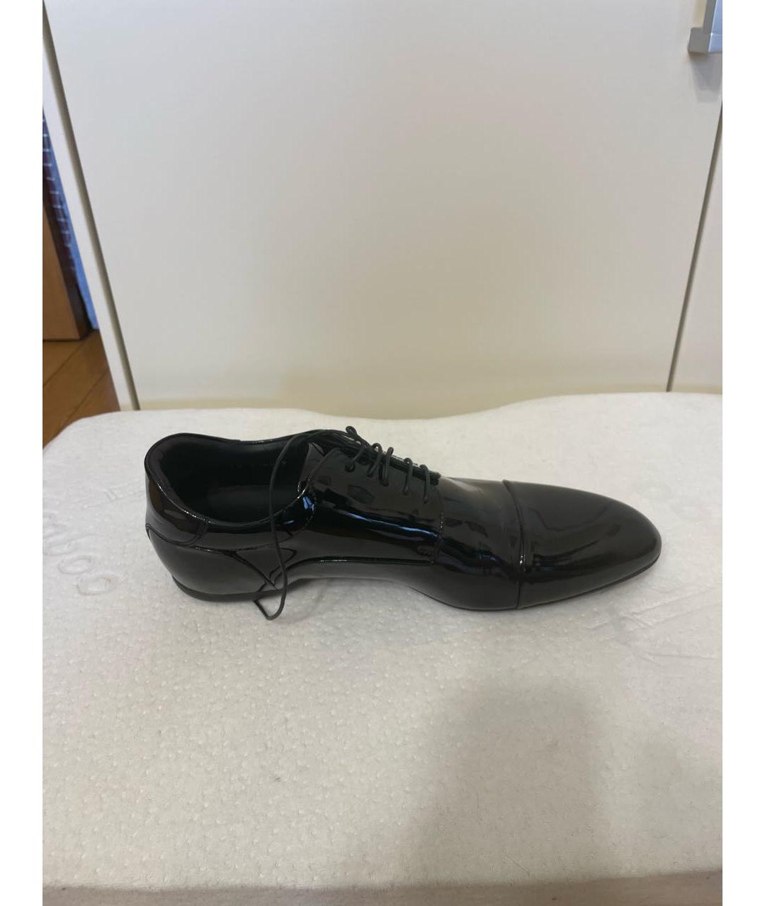 LOUIS VUITTON PRE-OWNED Черные туфли из лакированной кожи, фото 7