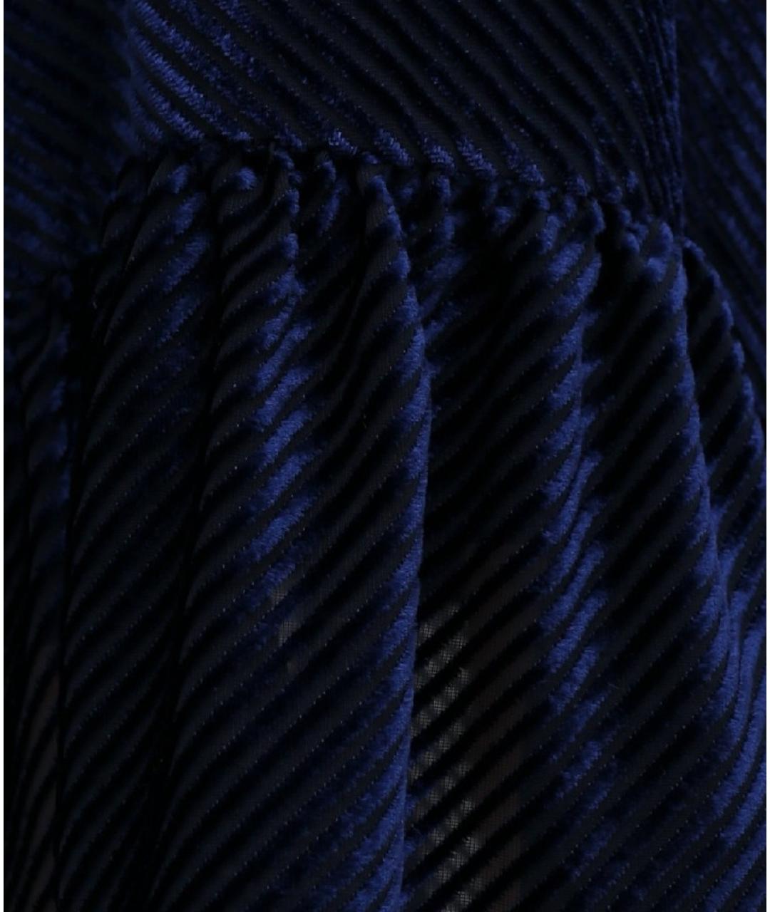 FENDI Синее вискозное повседневное платье, фото 5