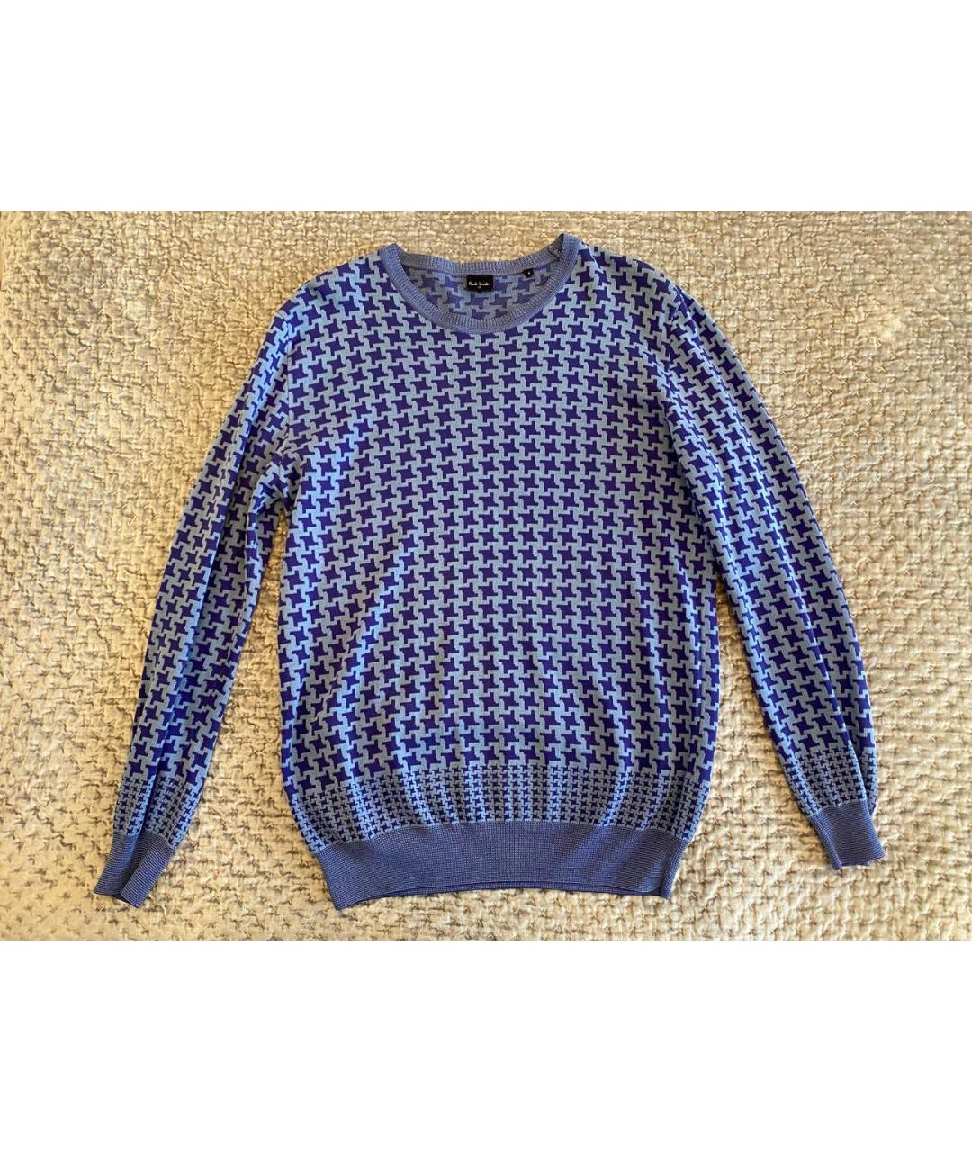 PAUL SMITH Синий хлопковый джемпер / свитер, фото 6