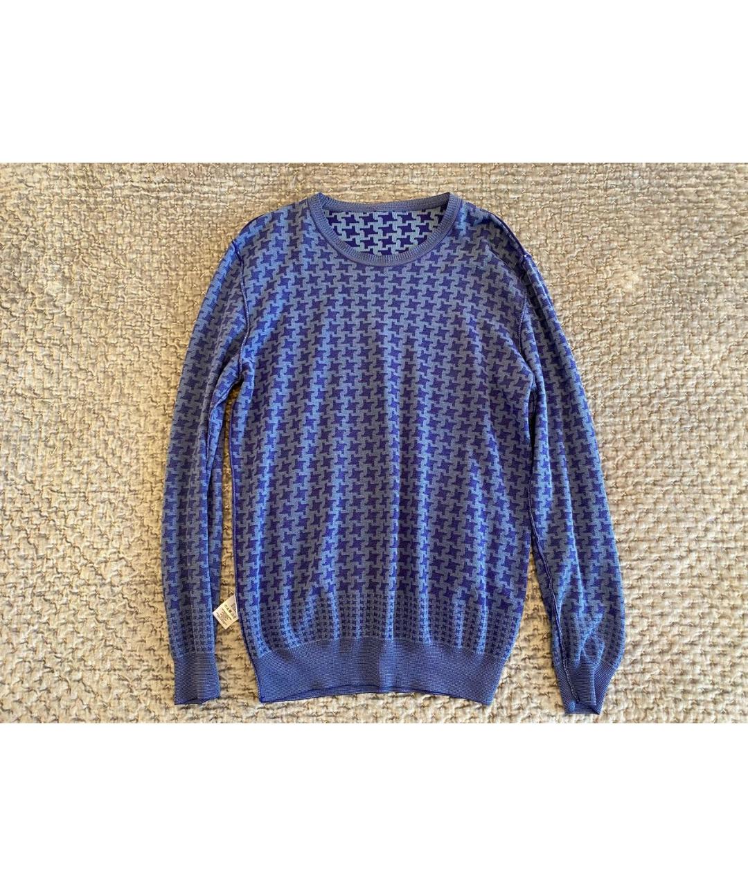 PAUL SMITH Синий хлопковый джемпер / свитер, фото 3
