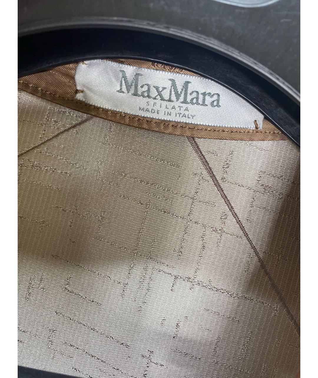 MAX MARA Коричневый кожаный жилет, фото 3