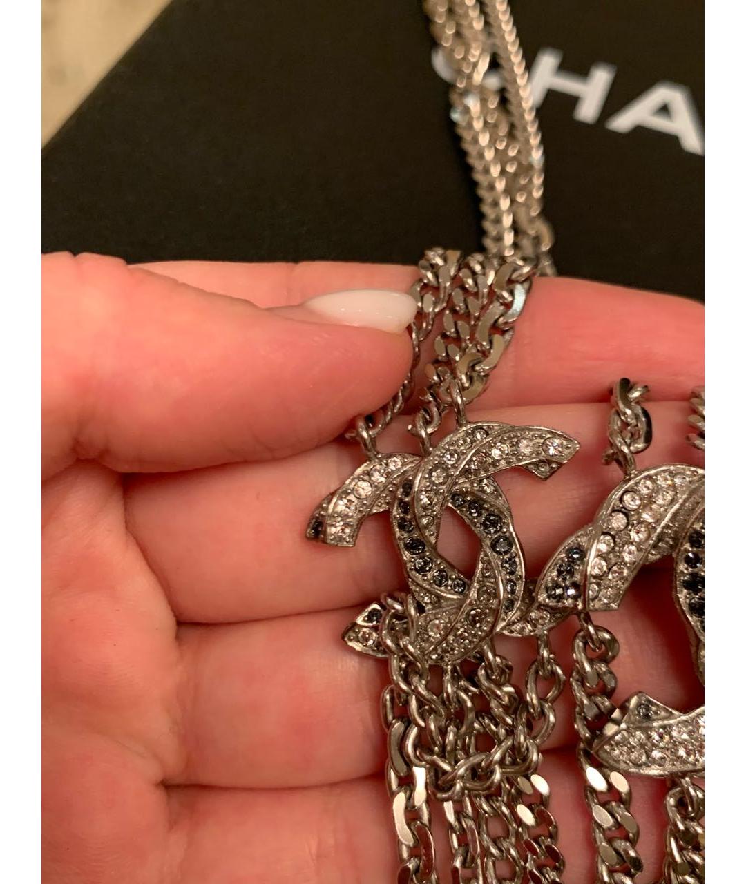 CHANEL Серебряное колье, фото 7