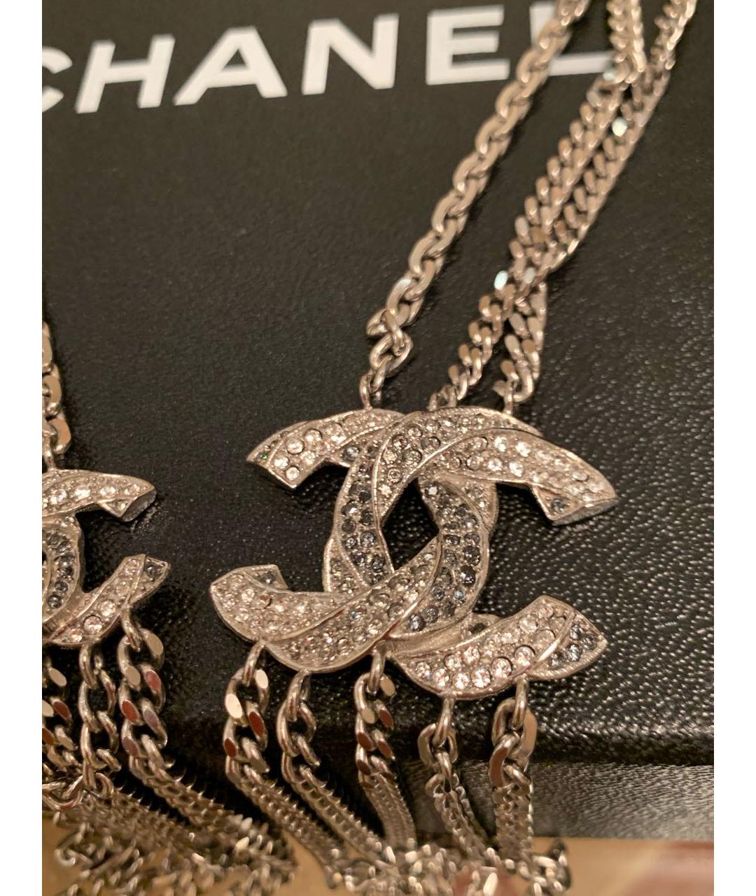 CHANEL Серебряное колье, фото 2