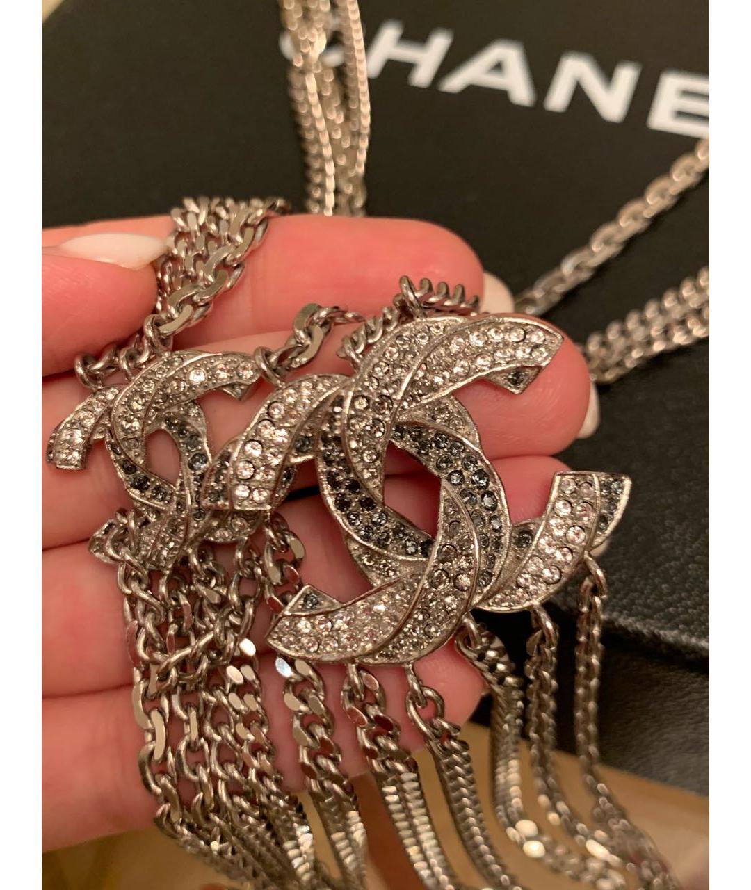CHANEL Серебряное колье, фото 5