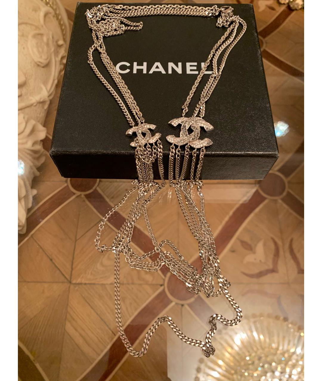 CHANEL Серебряное колье, фото 9
