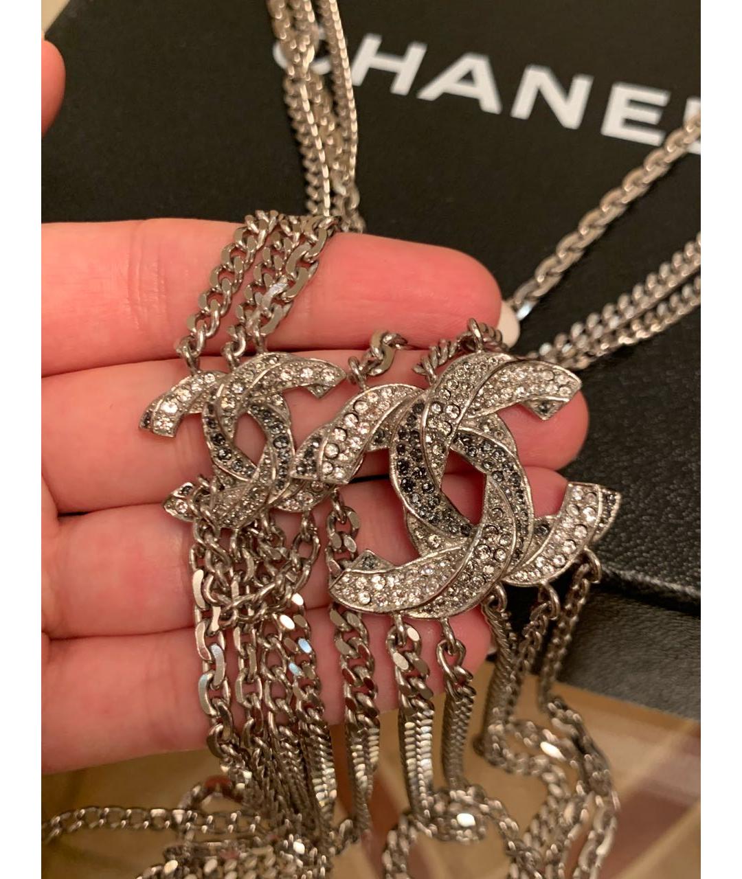 CHANEL Серебряное колье, фото 4