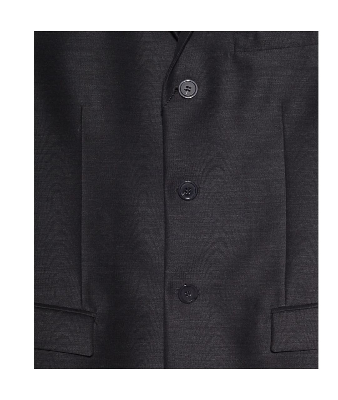 EMPORIO ARMANI Черный шерстяной пиджак, фото 3