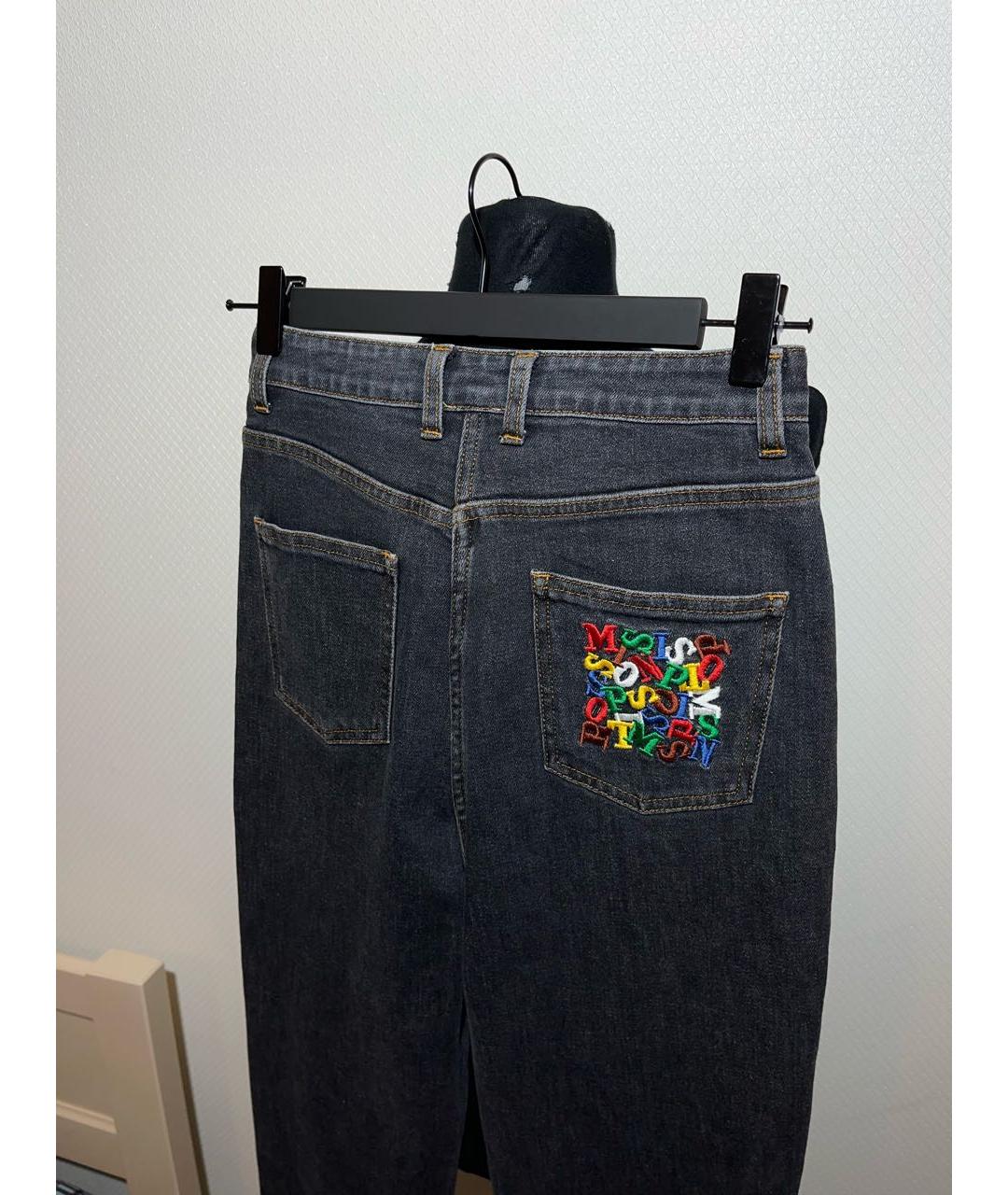 MISSONI Антрацитовые хлопковые джинсы слим, фото 3