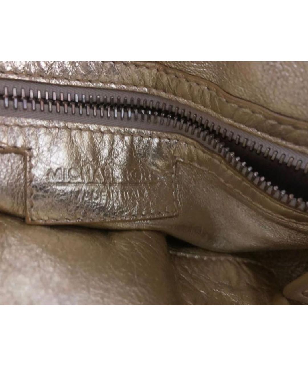 MICHAEL KORS COLLECTION Золотая сумка тоут из экзотической кожи, фото 7