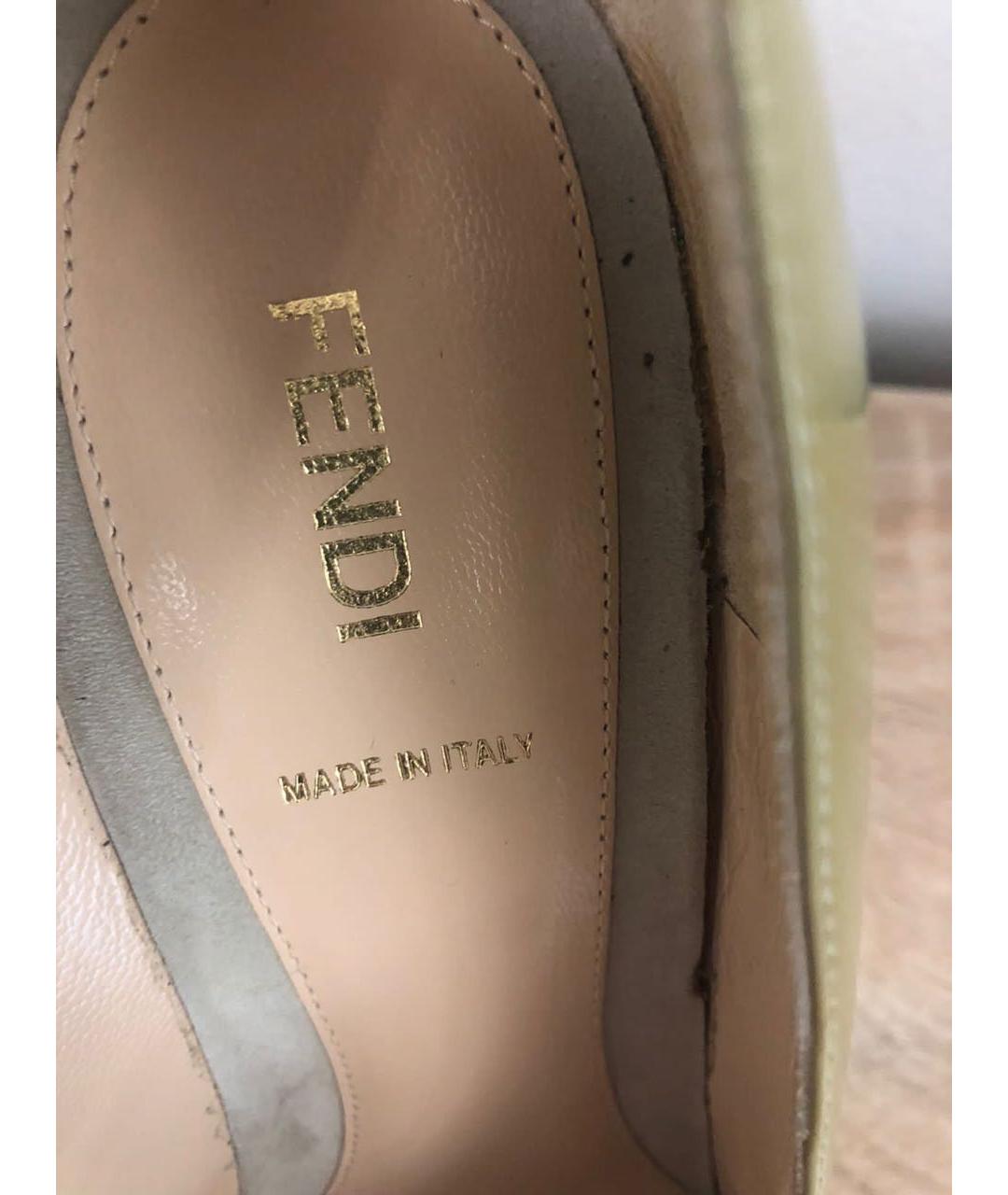 FENDI Мульти туфли из лакированной кожи, фото 3