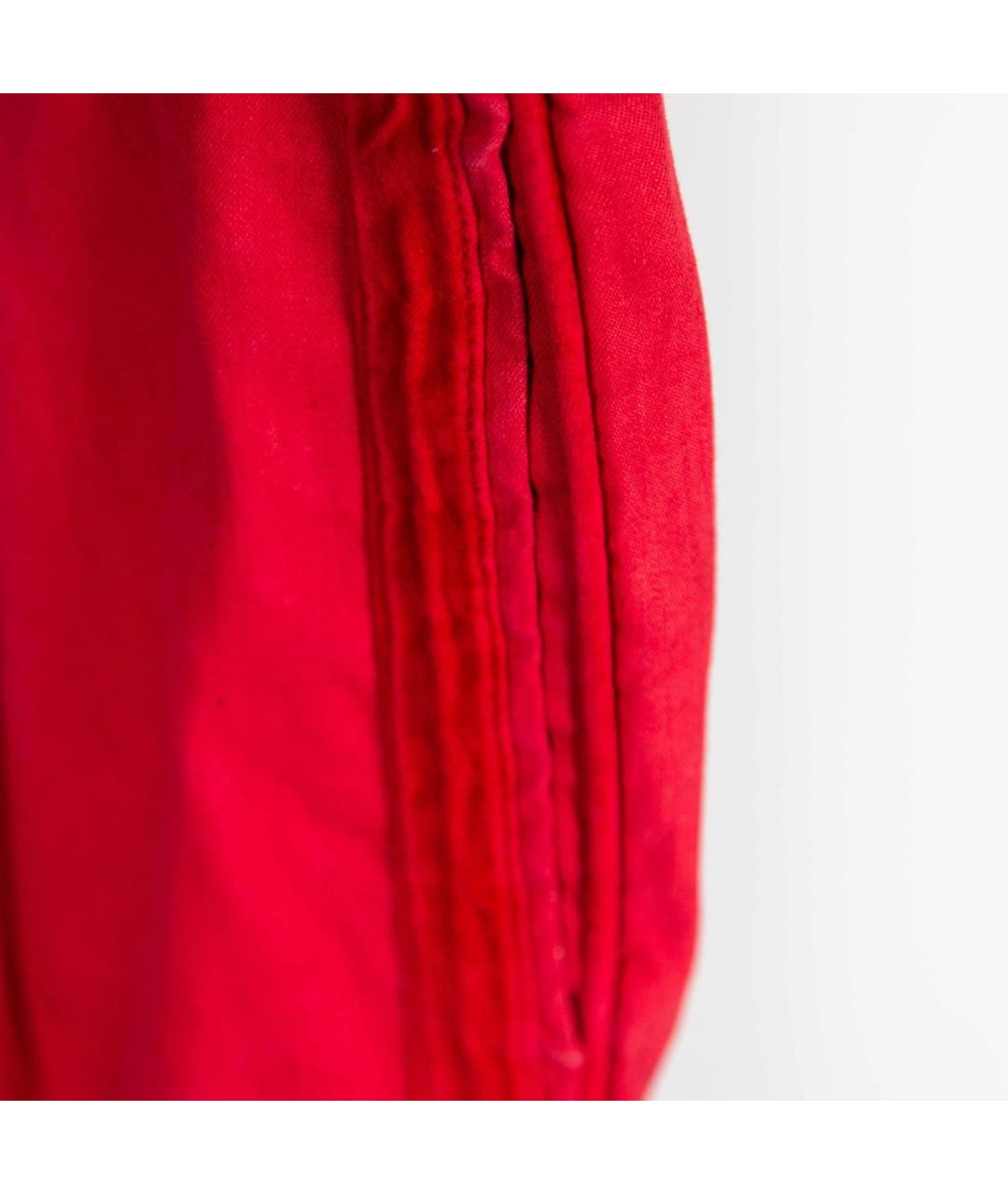 GIORGIO ARMANI Красные льняные брюки чинос, фото 5