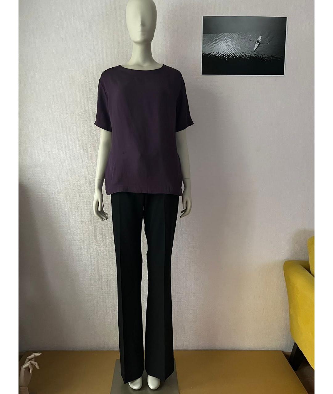 MARNI Фиолетовая шелковая блузы, фото 2