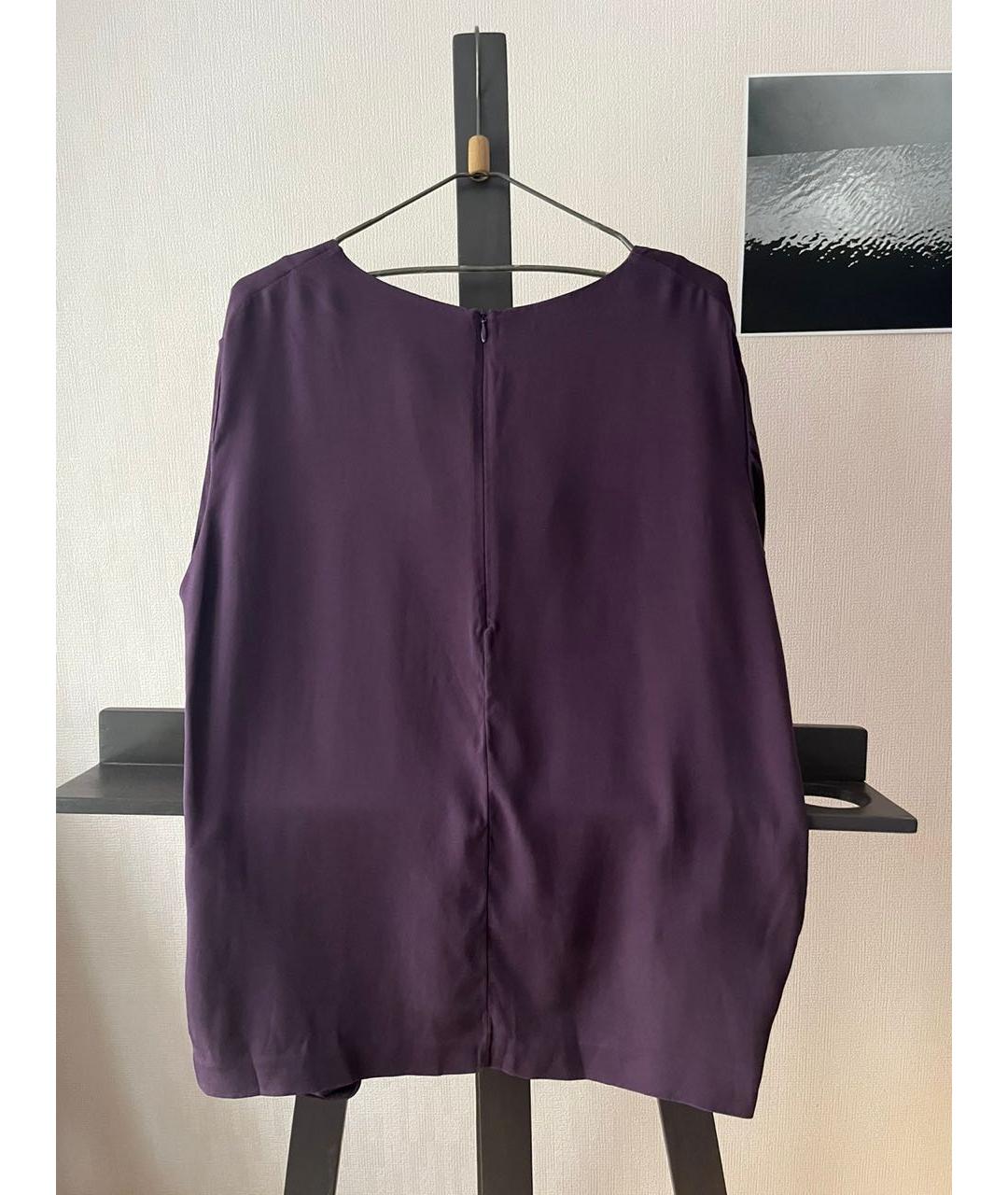 MARNI Фиолетовая шелковая блузы, фото 6