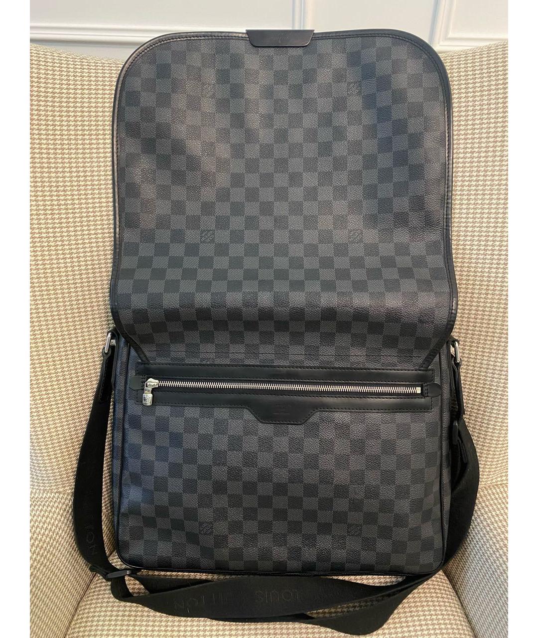 LOUIS VUITTON Черная сумка на плечо, фото 5