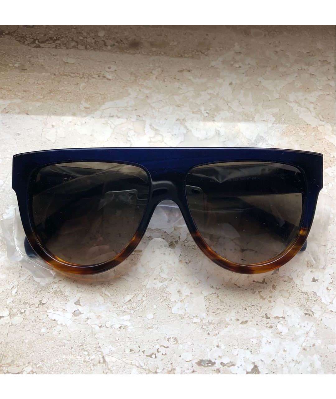 CELINE PRE-OWNED Синие пластиковые солнцезащитные очки, фото 7