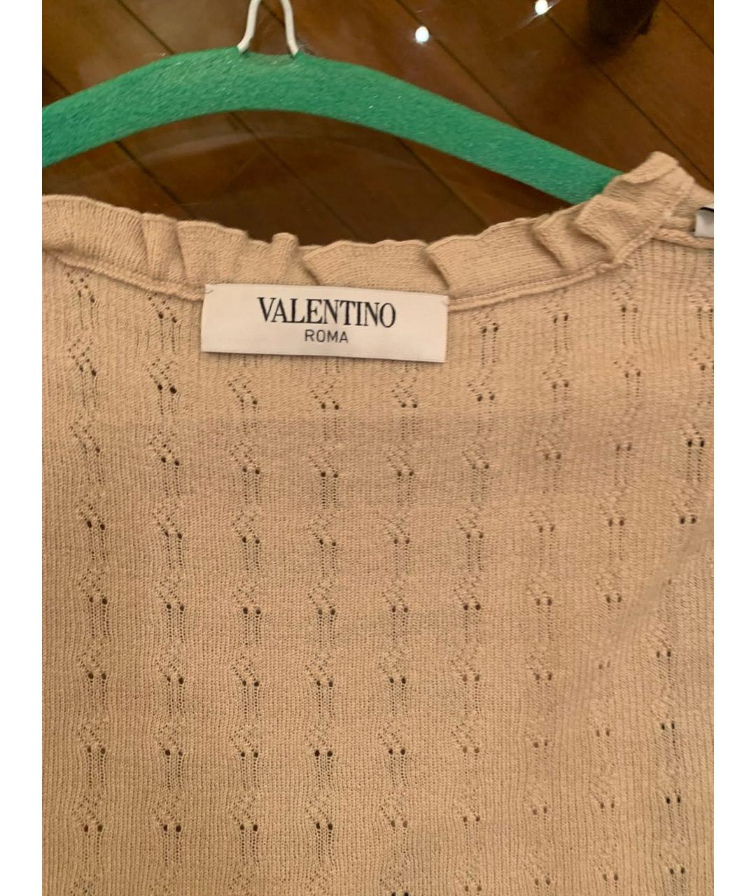 VALENTINO Бежевый кашемировый джемпер / свитер, фото 5