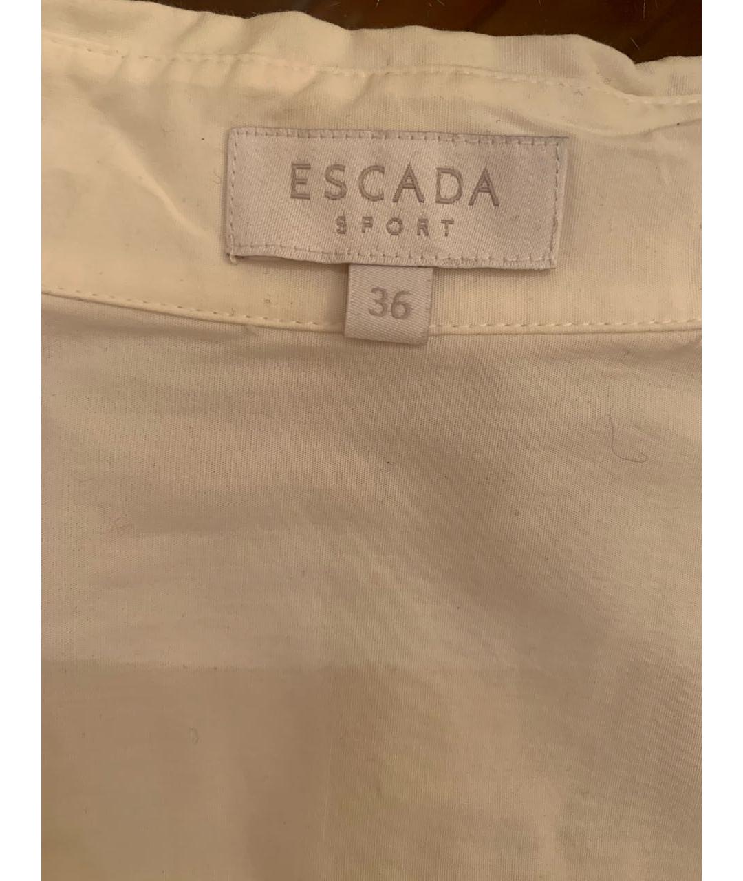 ESCADA Белая хлопковая рубашка, фото 3
