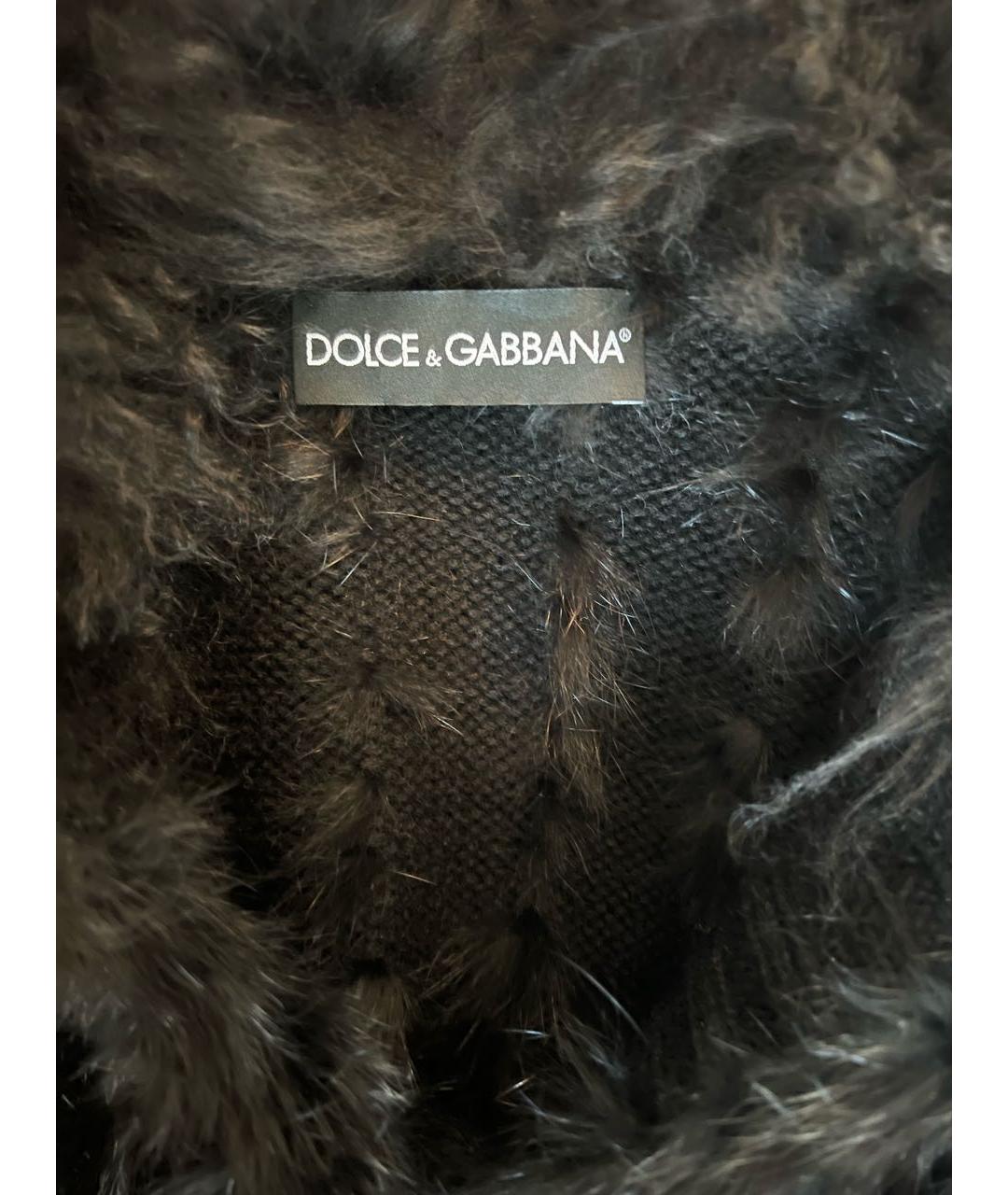 DOLCE&GABBANA Черный шерстяной кардиган, фото 3