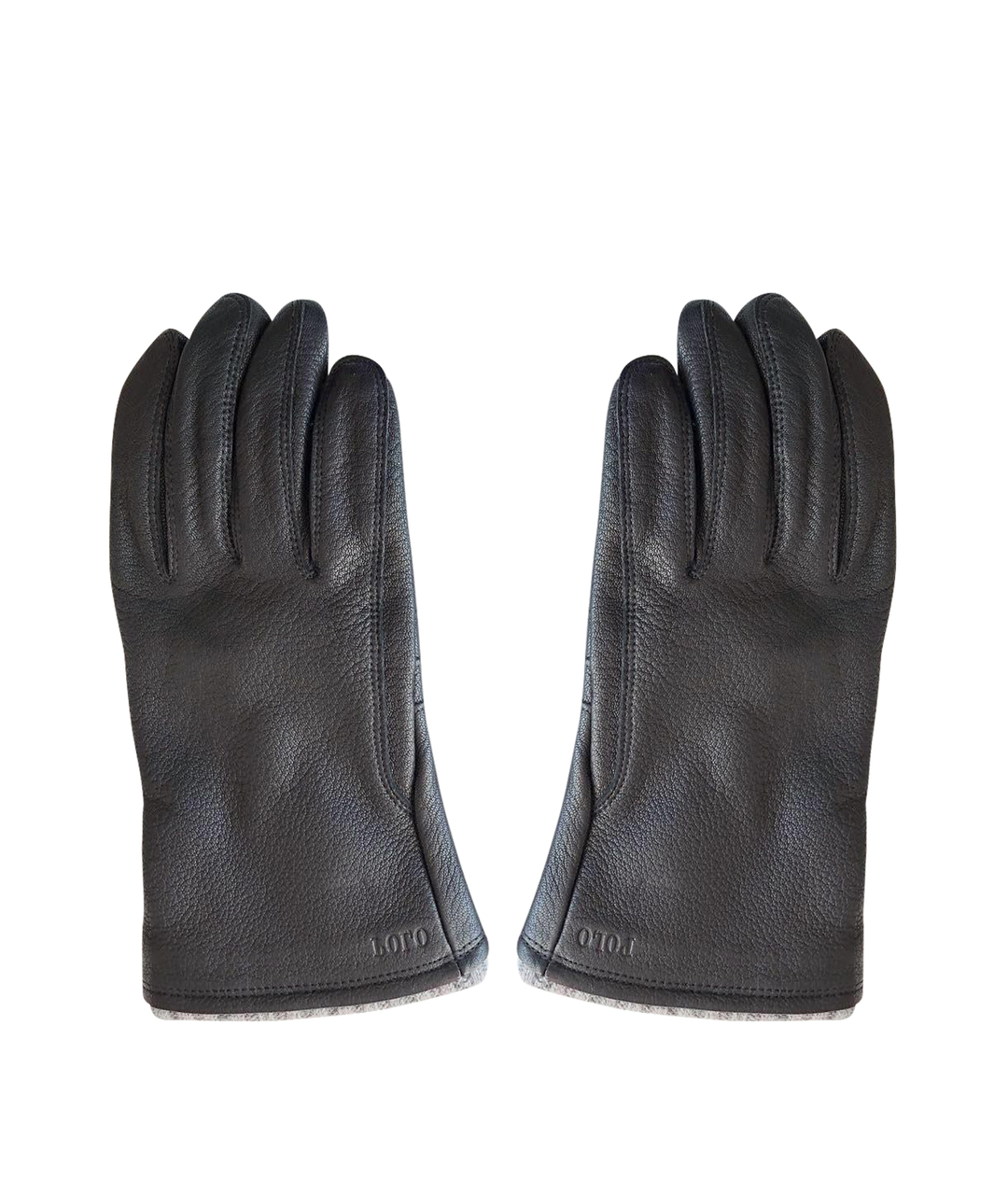 POLO RALPH LAUREN Черные кожаные перчатки, фото 1
