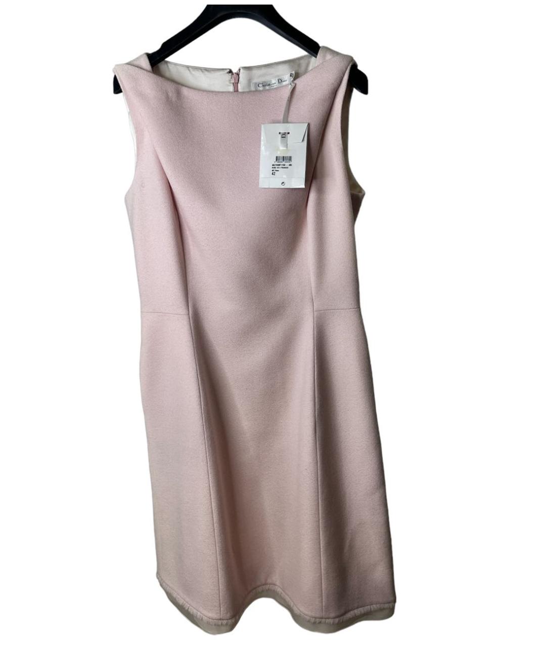 CHRISTIAN DIOR PRE-OWNED Розовое шерстяное платье, фото 3