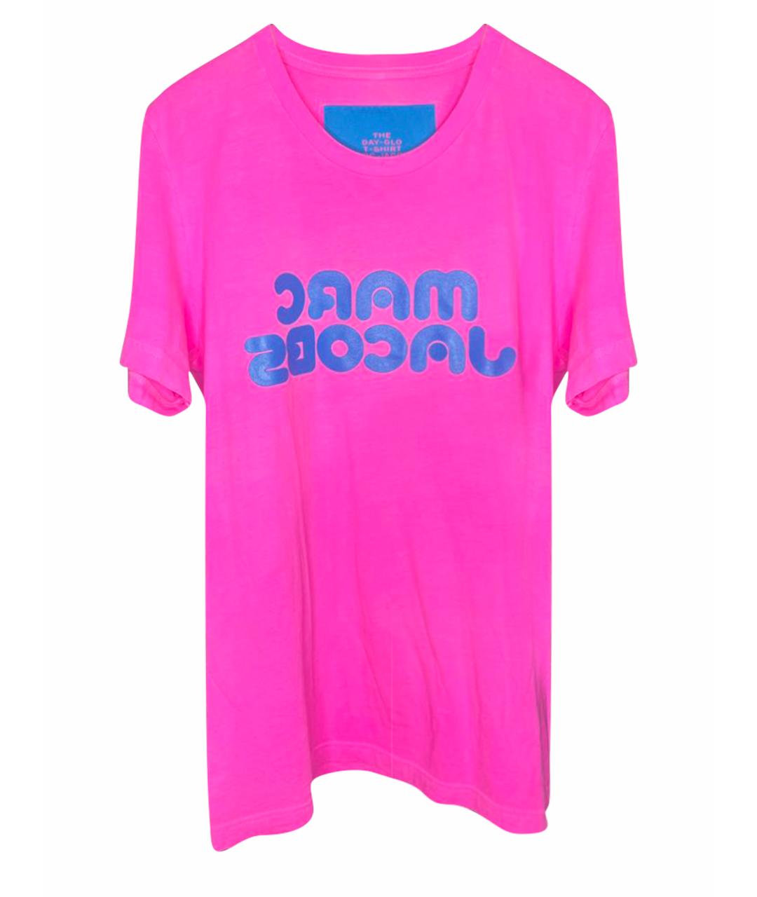 MARC JACOBS Розовая хлопковая футболка, фото 1