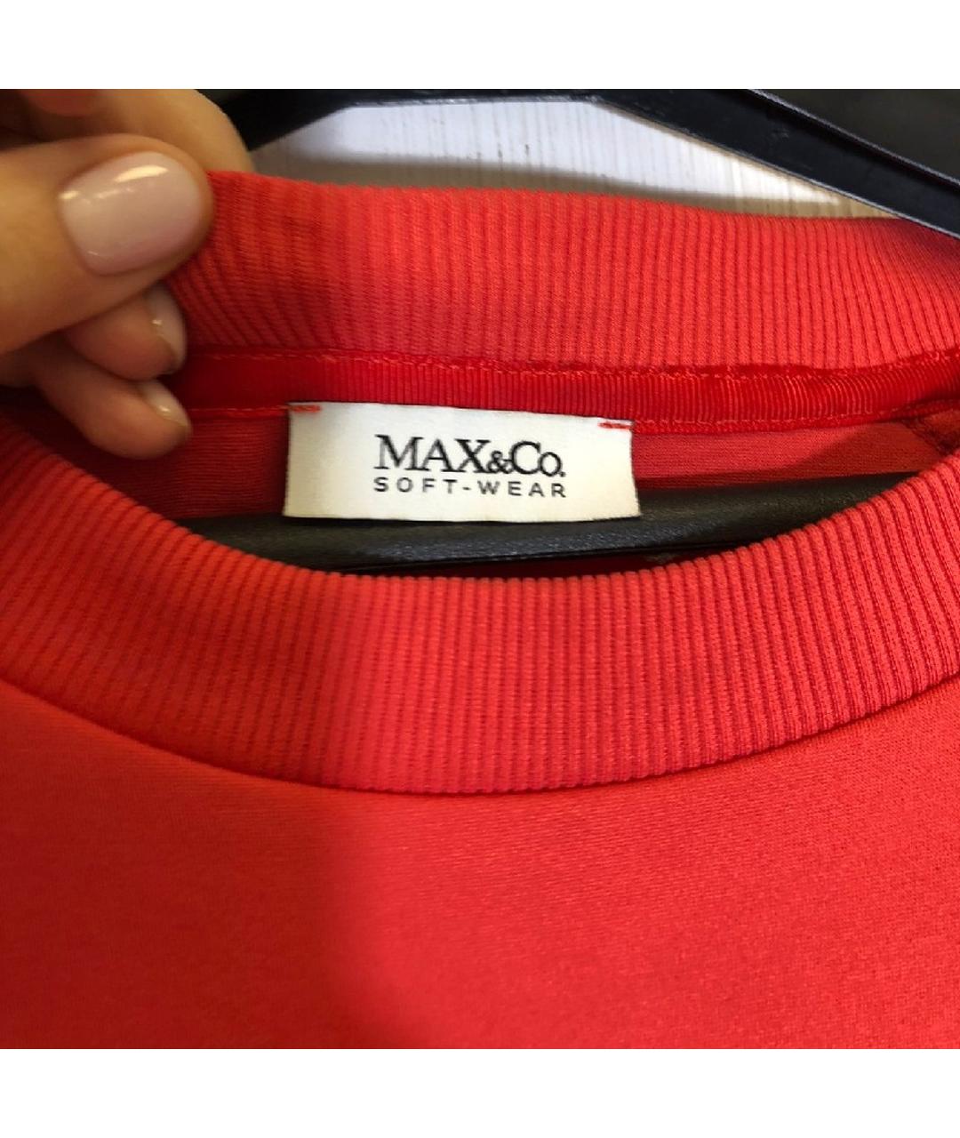 MAX&CO Красное вискозное платье, фото 6