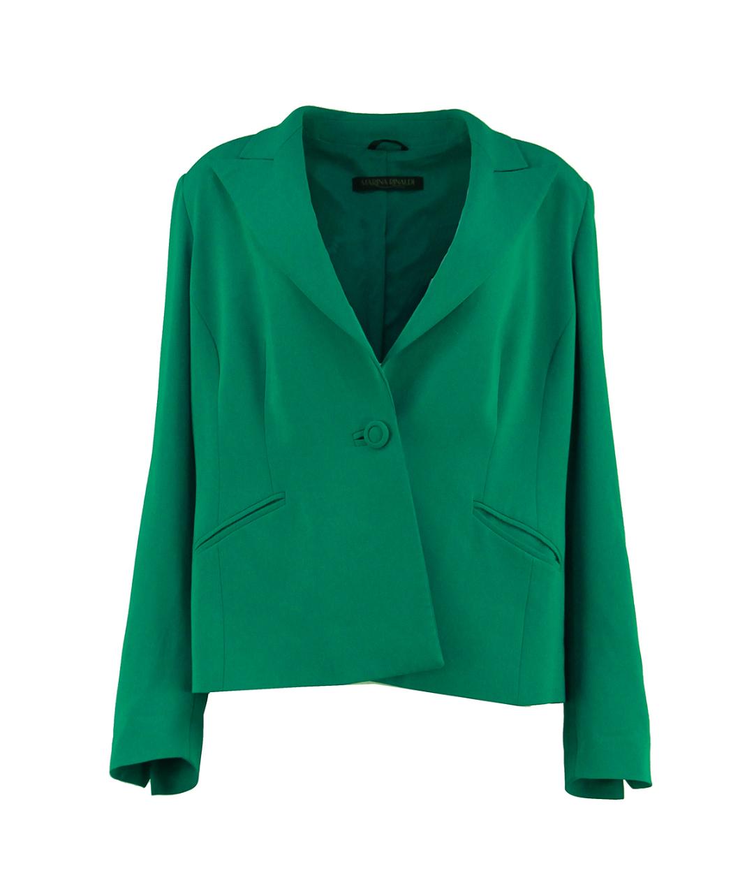 MARINA RINALDI Зеленый жакет/пиджак, фото 1