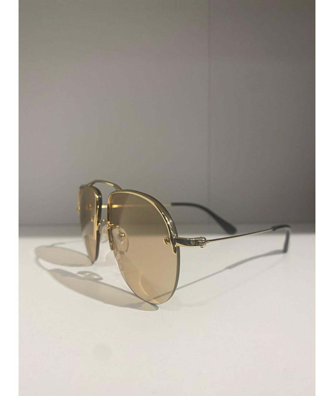 PRADA Желтые металлические солнцезащитные очки, фото 2